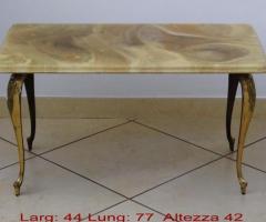Tavolino con ripiano in simil Alabastro Torino