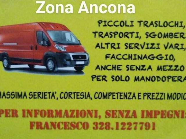 Piccoli traslochi H24 in Ancona e provincia