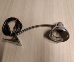 Lampada vintage da lettura, braccio flessibile